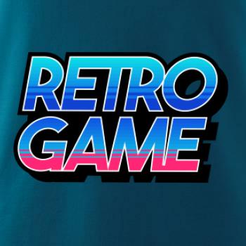 Retro game nápis farebný