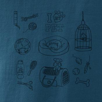 I love my pet - kreslený obrázok