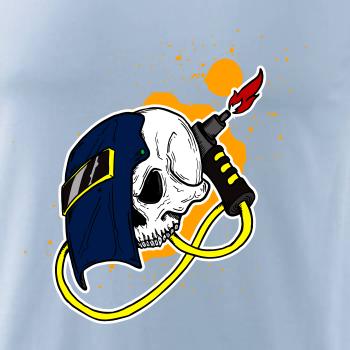 Zvárač - kreslená lebka