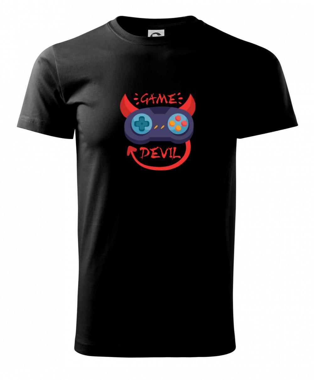Tričká pre ajťákov - Game devil - kreslený - Klasické pánske tričko vyššej gramáže