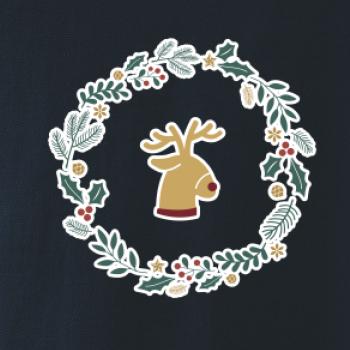 Vianočný veniec so sobom