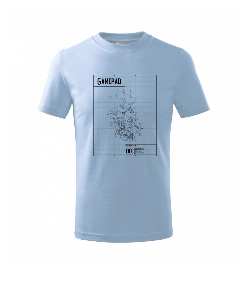 Nákres Gamepad rozobratý