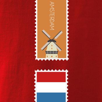 Amsterdam známka farebná