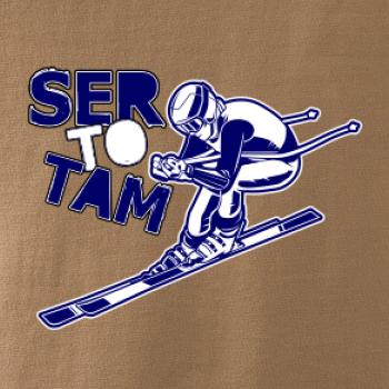 Lyžiar ser to tam