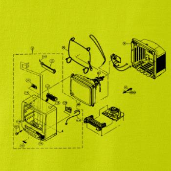 Nákres starý CRT televízor