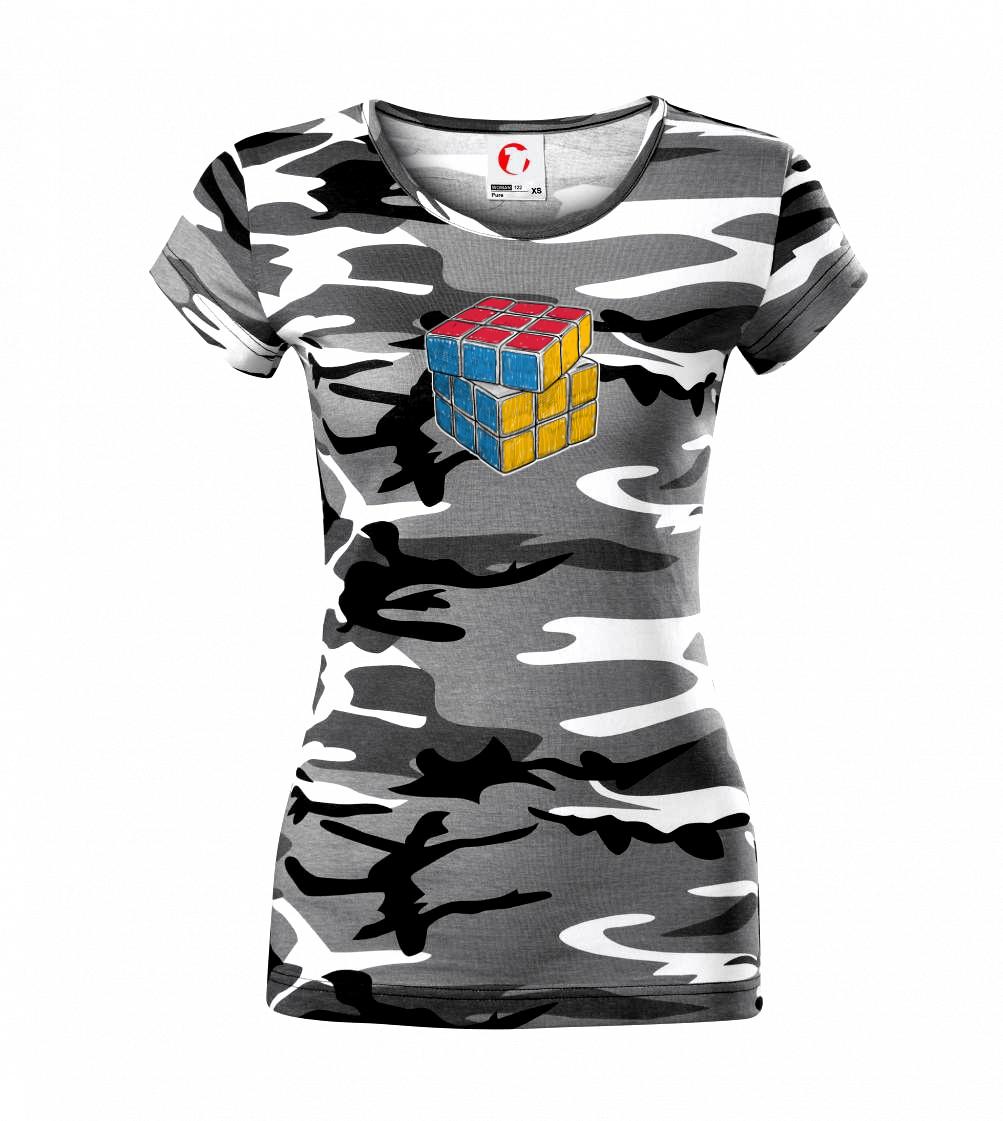 Rubikova kocka kreslená Rubikova kocka kreslená