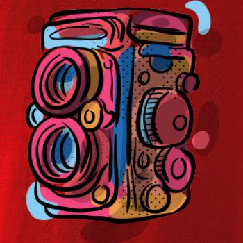 Foťák farebný - dve šošovky