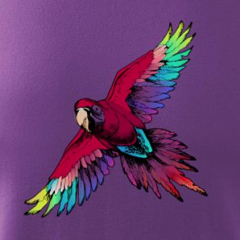 Papagáj kreslený letiaci