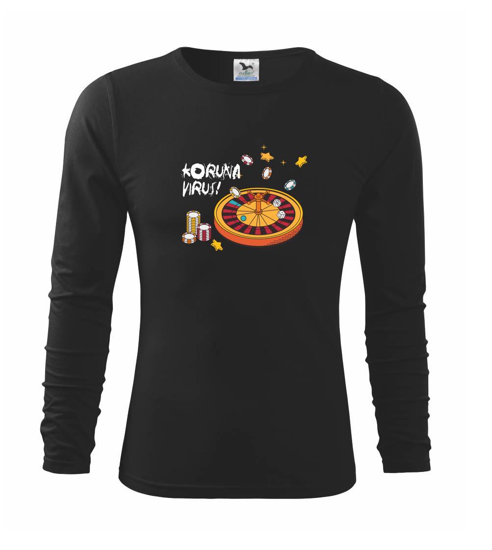 Koruna virus - ruleta - Tričko detské Long Sleeve