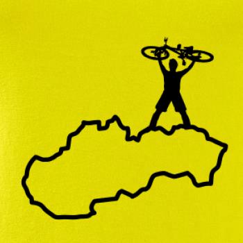 Mapa SK - cyklista na prsiach