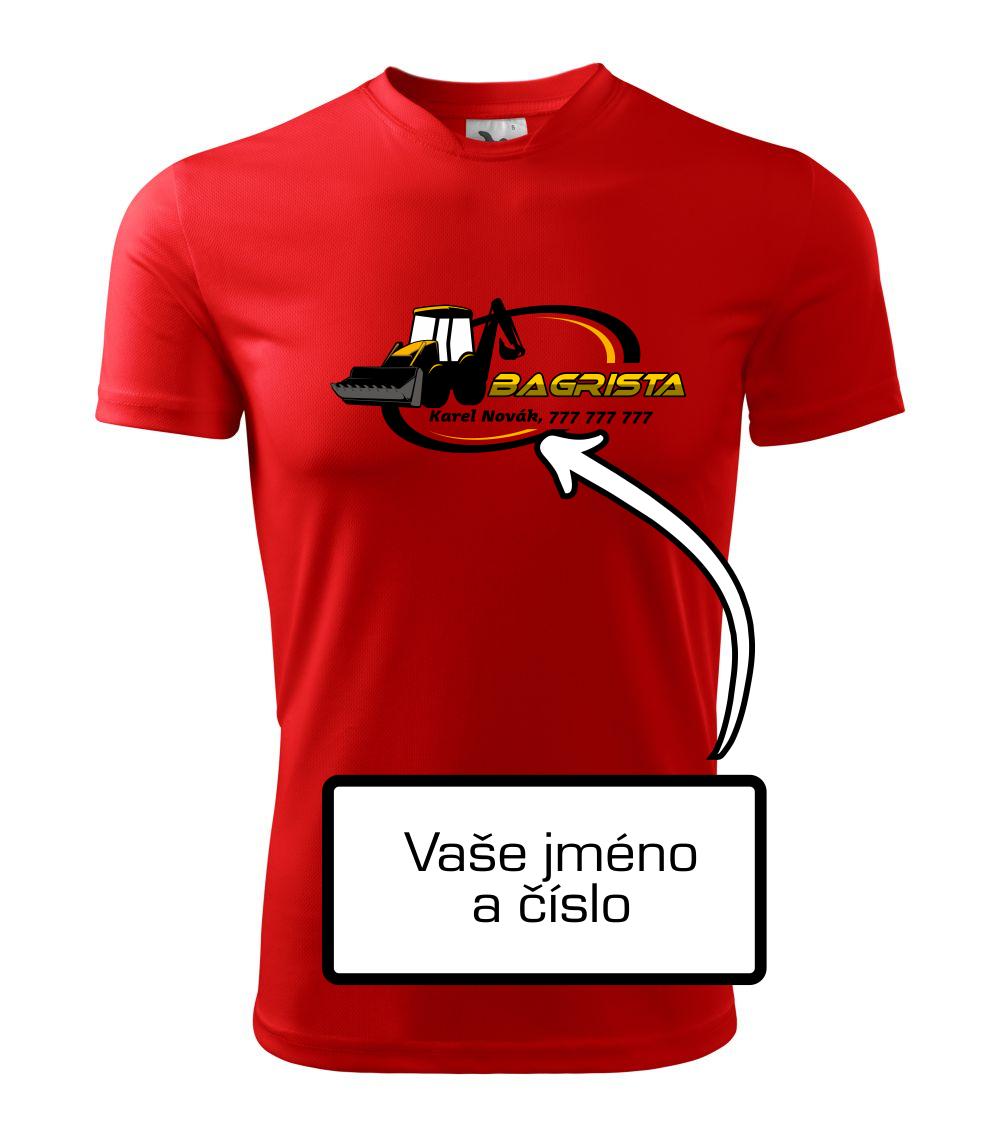 Bagrista v kruhu - vlastný nápis Bagrista v kruhu - vlastný nápis