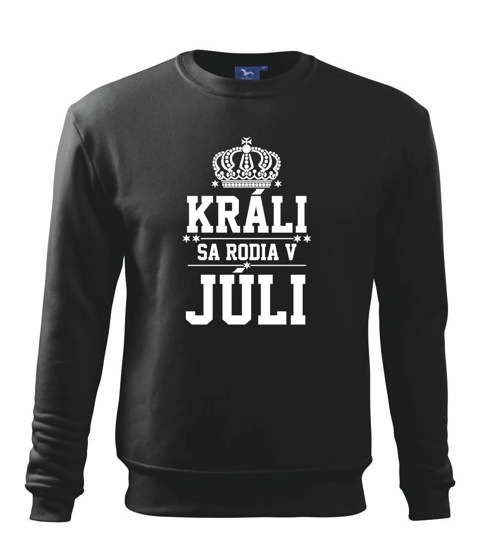 Tričká pre narodených v júli - Králi sa rodia v júli - Mikina Essential detská