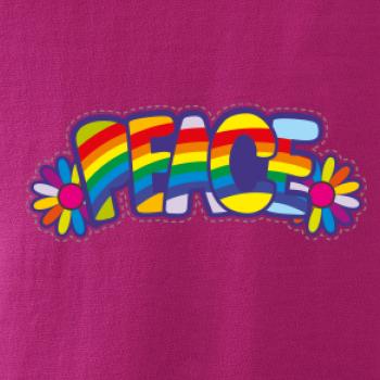 Peace nápis dúhový Peace nápis dúhový
