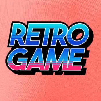 Retro game nápis farebný