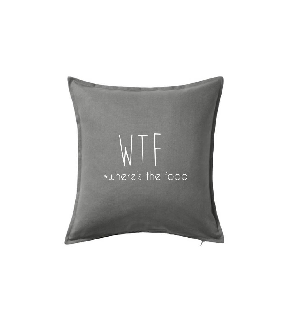 WTF-where's the food - Vankúš 50x50