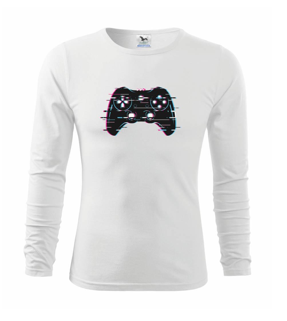 Tričká pre ajťákov - Gamer - gamepad barevný - Tričko s dlhým rukávom FIT-T long sleeve