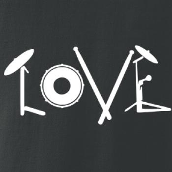 Love bubeník nápis