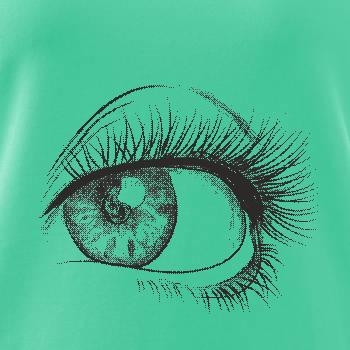 Obrie oko čiernobiele