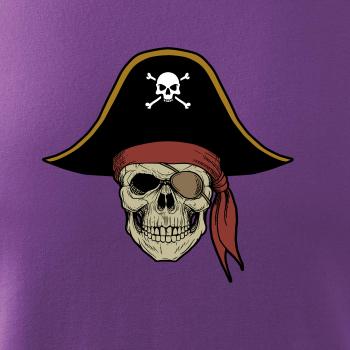  Pirátska lebka s klobúkom