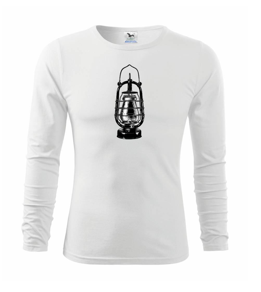 Trička na kempovanie - Stará petrolejová lampa - Tričko detské Long Sleeve
