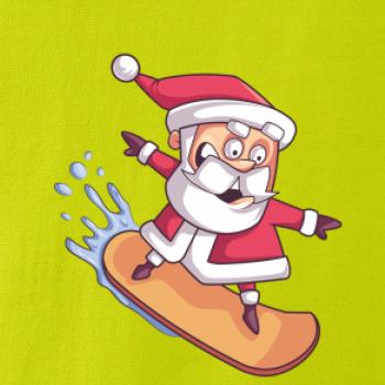 Santa jazdiaci na snowboarde