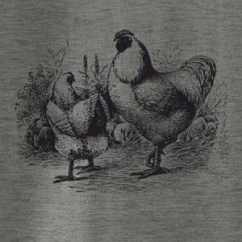 Slepačie rodina maľovaná