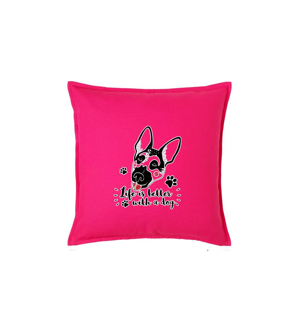 Nemecký ovčiak - German shepherd - life is a better with dog - Vankúš 50x50