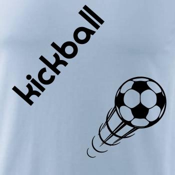 Kickball nápis šikmo