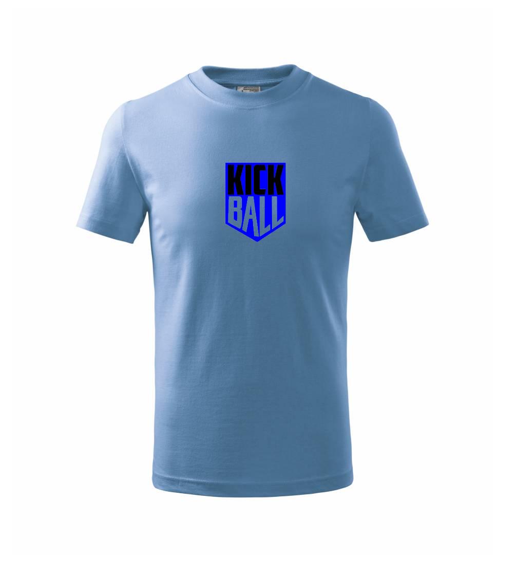 Tričká na nohejbal - Kickball - štítok - Tričko detské bavlnené