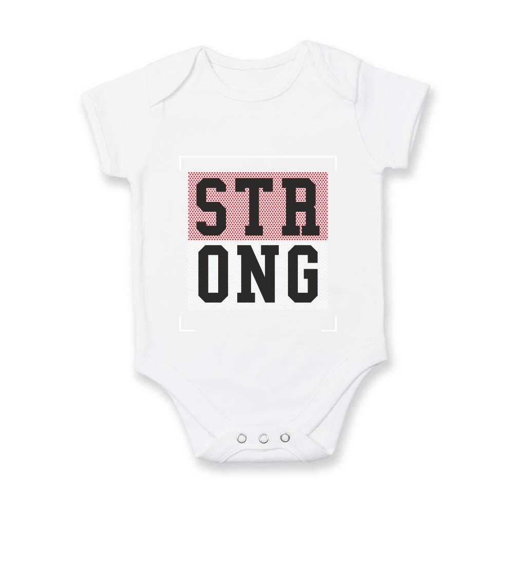 Tričká na párty - Strong every time - Body dojčenské s krátkym rukávom