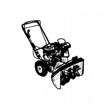 Sněhová fréza kresba