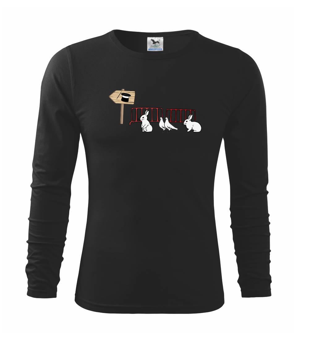 Grafické tričká - Čarovný klobúk fronta - Tričko detské Long Sleeve