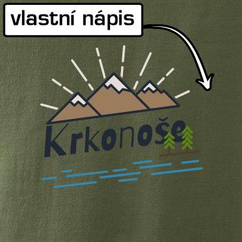 Kreslené hory - vlastné nápis