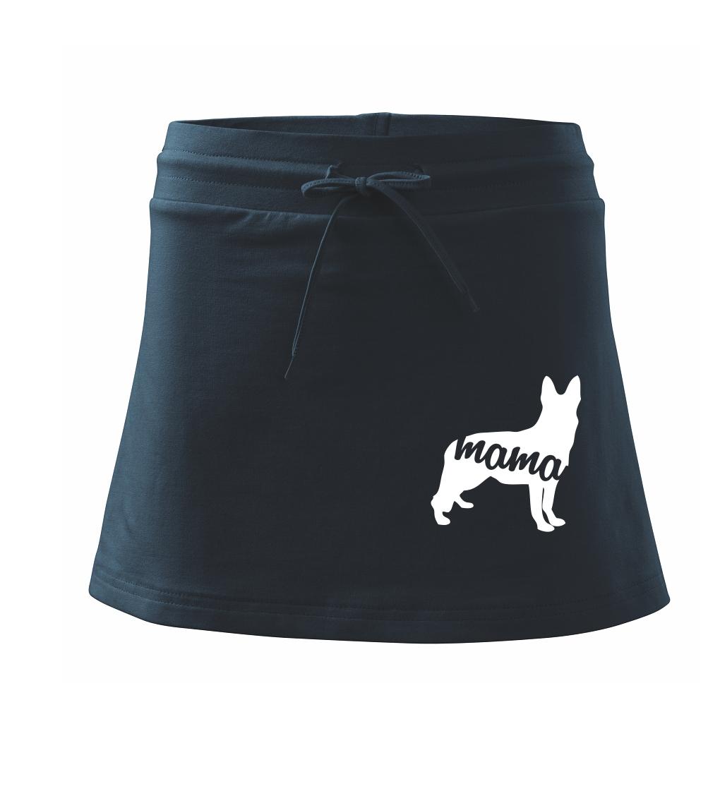 Nemecký ovčiak - Nemecký ovčiak mama obrys - Športová sukne - two in one