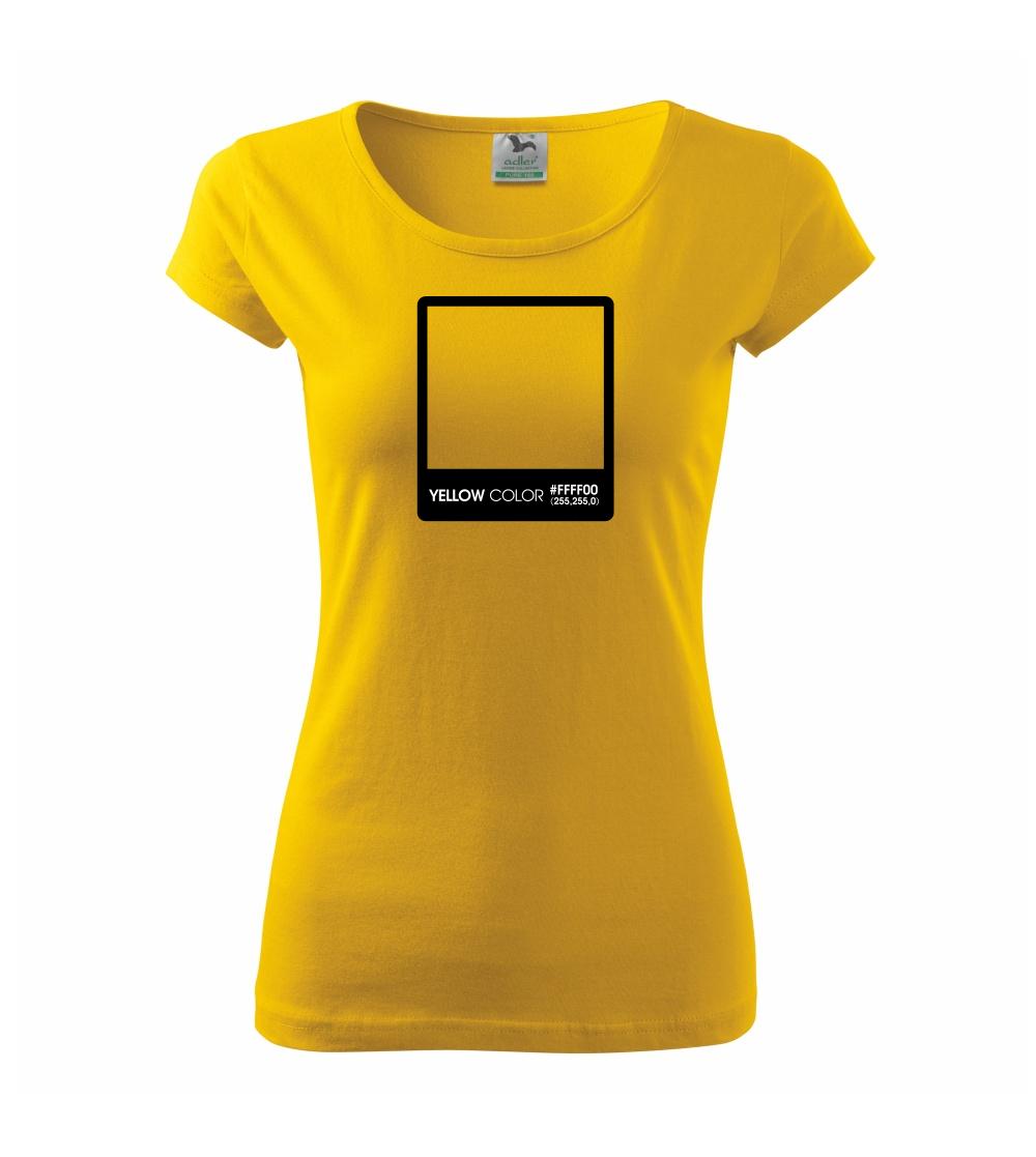 Tričká pre fotografov - RGB yellow - Dámske tričko Pure