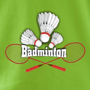Bedminton - nápis s košíkmi