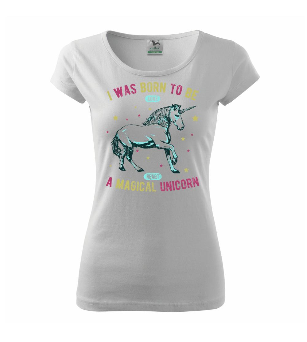 Tričká so zvieratami - Unicorn magic - Dámske tričko Pure