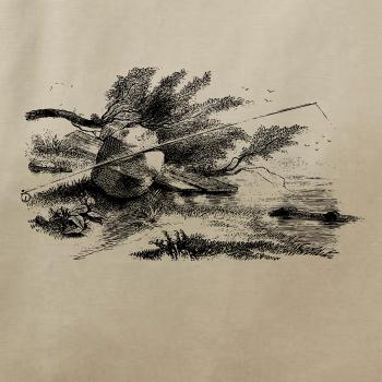 Kreslený prút opretý o kameň