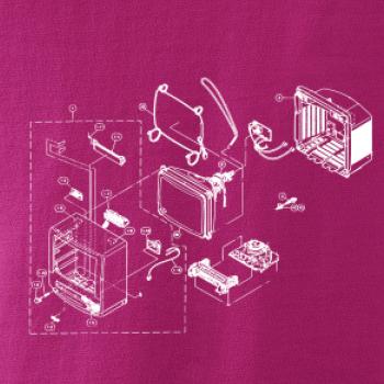 Nákres starý CRT televízor