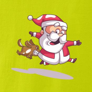 Santa so zahryznutým psom