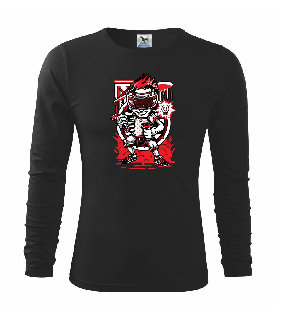 Tričká pre ajťákov - Hráč virtuálnej reality - Tričko s dlhým rukávom FIT-T long sleeve