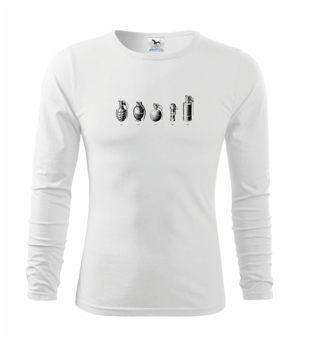 Typy granátov - Tričko detské Long Sleeve