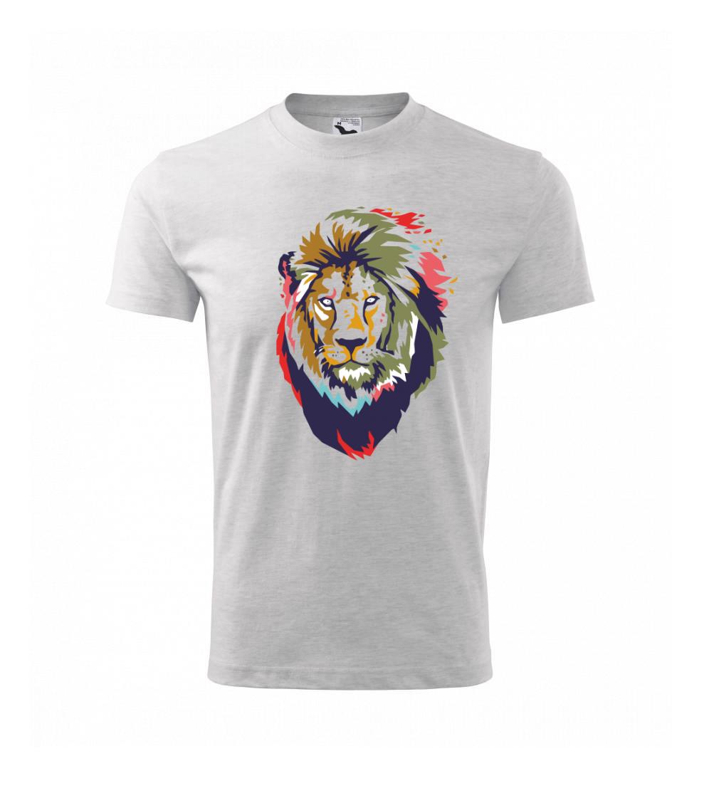 Hlava leva kreslená jednoduchá