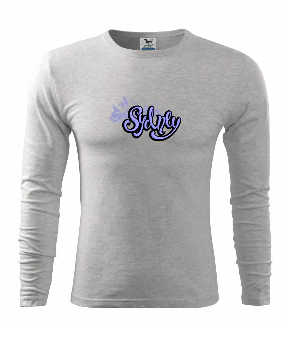 Ostatné mestá / miesta - Australia Sydney Lettering - Tričko s dlhým rukávom FIT-T long sleeve