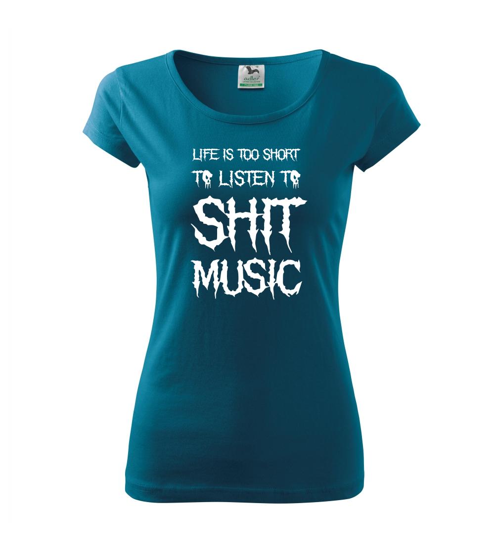 Metal font - listen music (Hana-creative) - Dámske tričko Pure