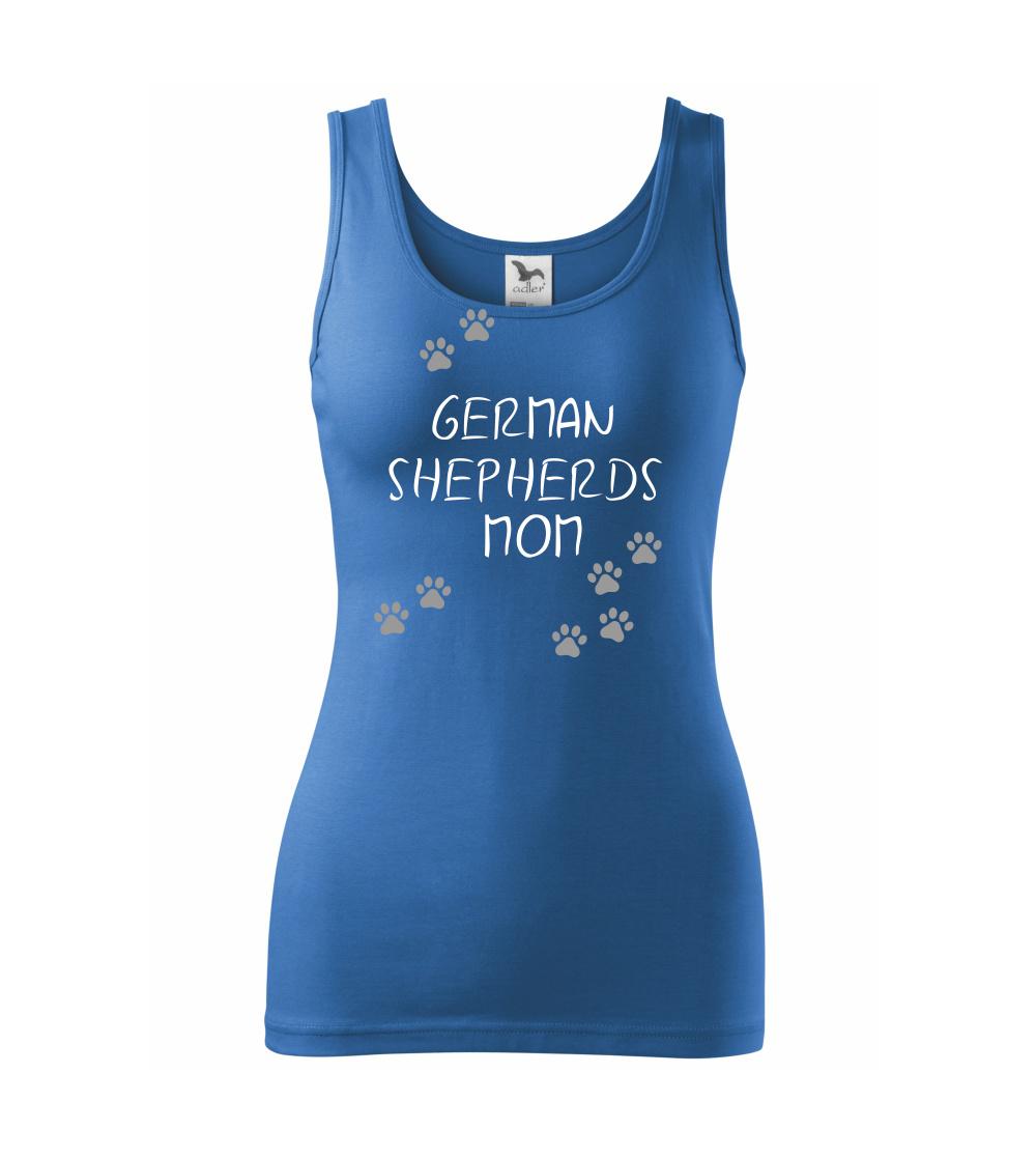Nemecký ovčiak - Nemecký ovčiak - German Shepherds mom (Reflexné labky) - Dámske tielko