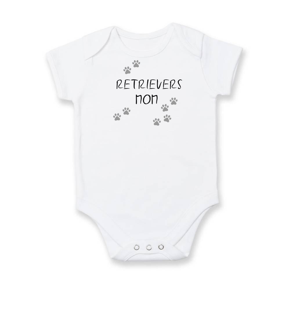 Ostatné psie plemená - Retrievers mom (Retríver) (Reflexné labky) - Body dojčenské s krátkym rukávom