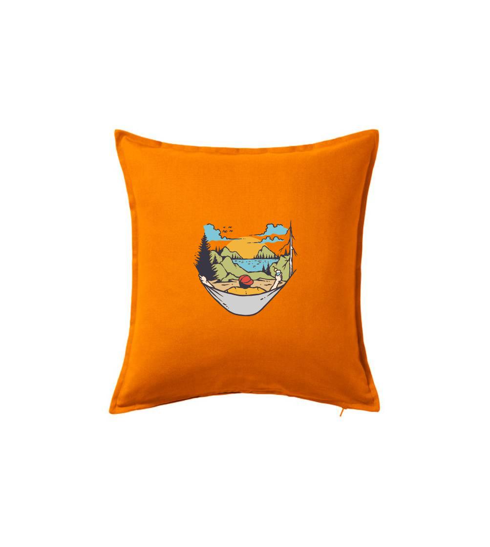 Trička na kempovanie - Relax v sieti - Vankúš 50x50