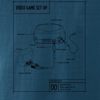 Nákres TV video hra guľatá Nákres TV video hra guľatá