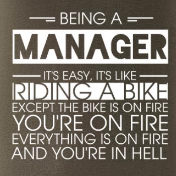 Being a manager - bike Being a manager - bike